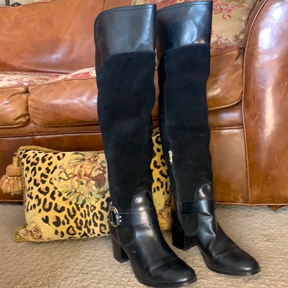Marc Fisher black over the knee boots